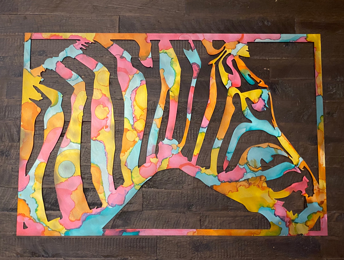 Alcohol Ink Zebra