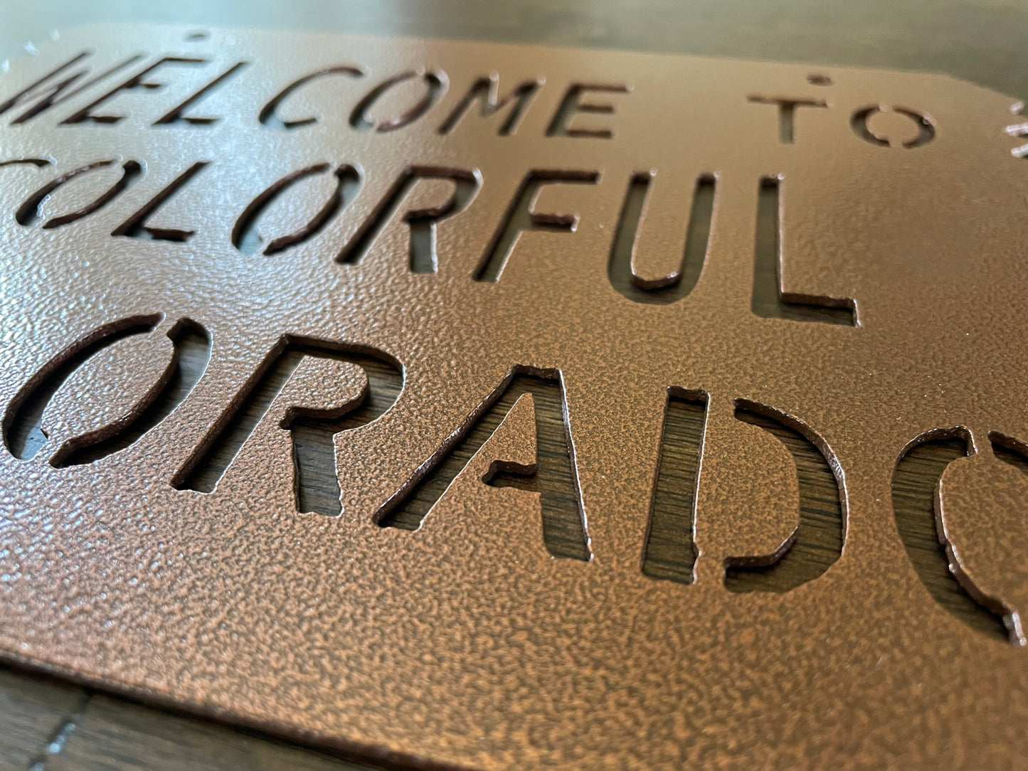 Small Colorado Welcome Sign (unframed)