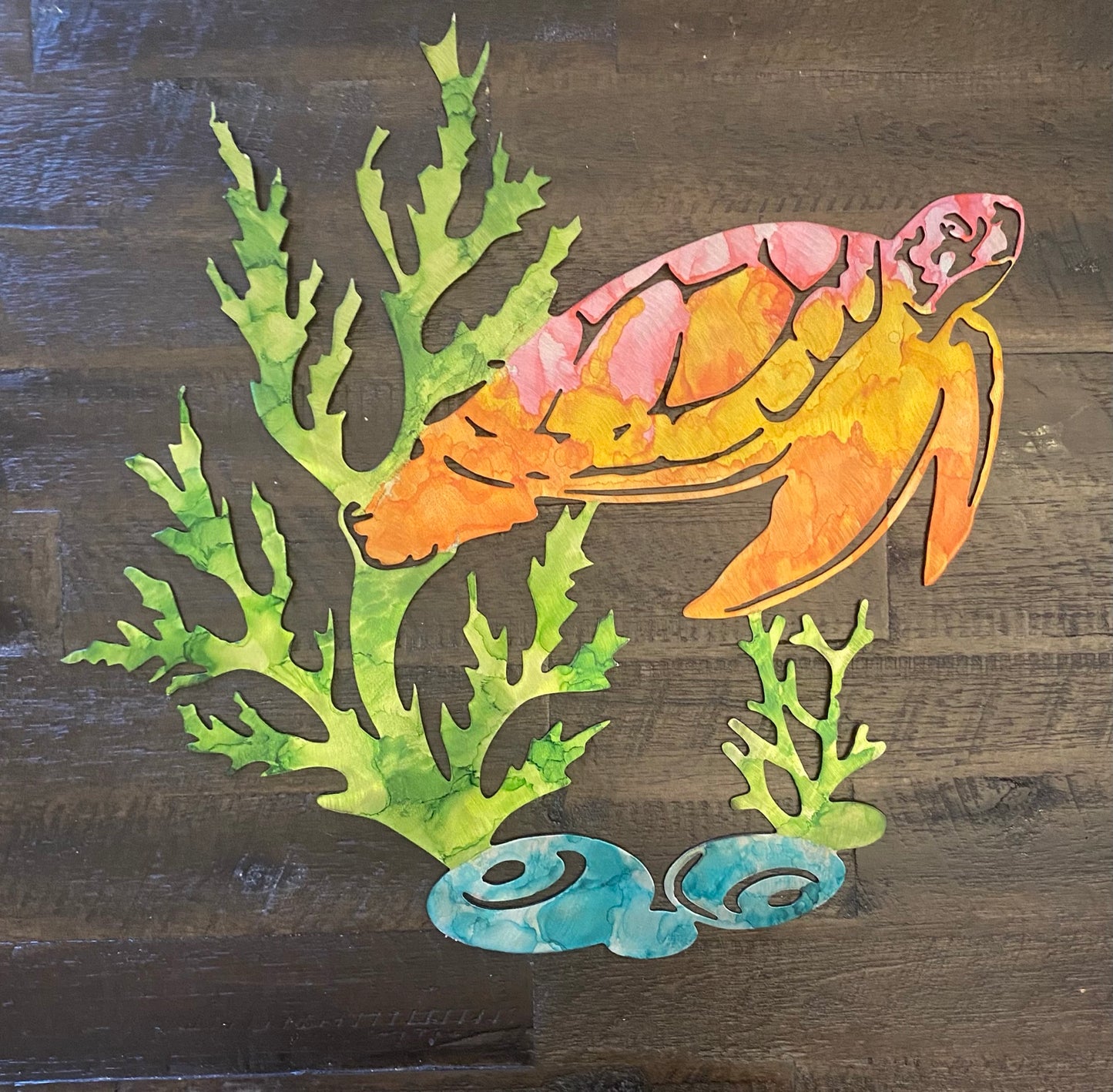Alcohol Ink Turtle