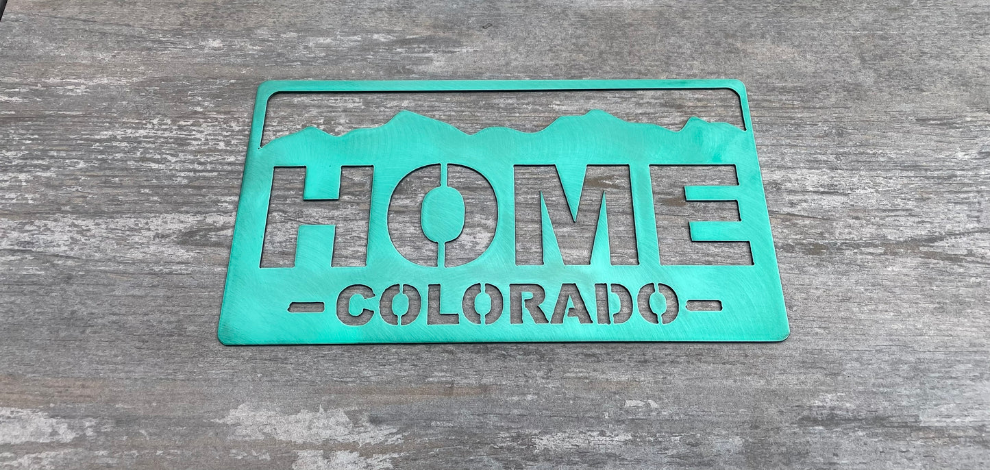 Colorado Home 'License Plate'