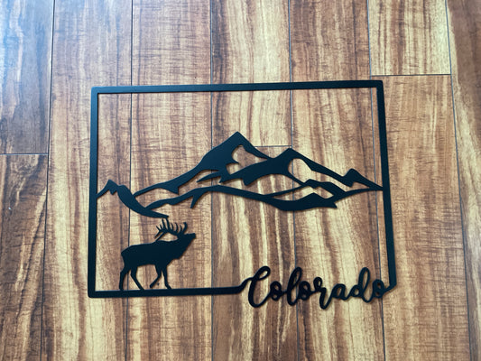 Colorado State Embellished Outline