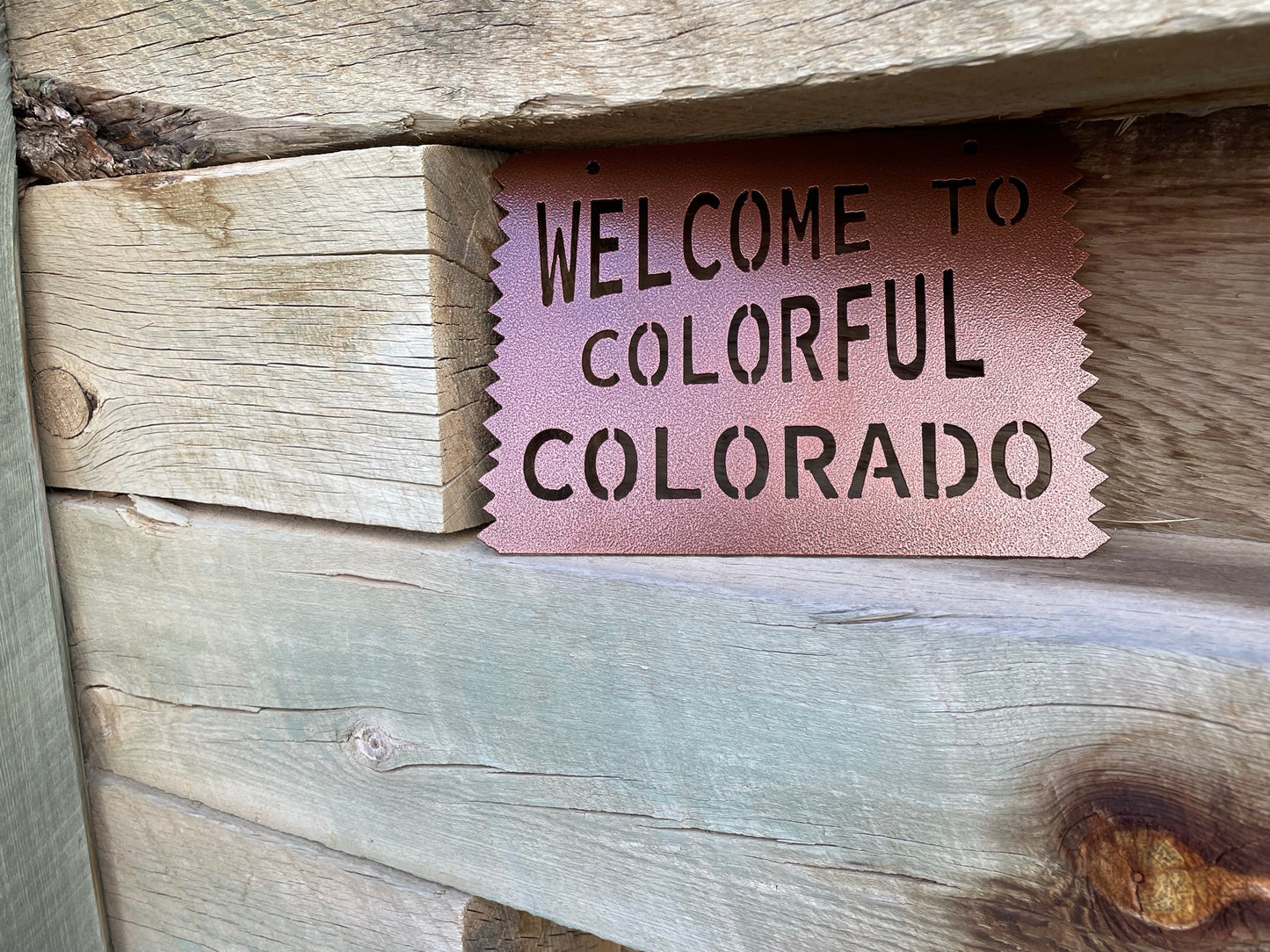 Small Colorado Welcome Sign (unframed)