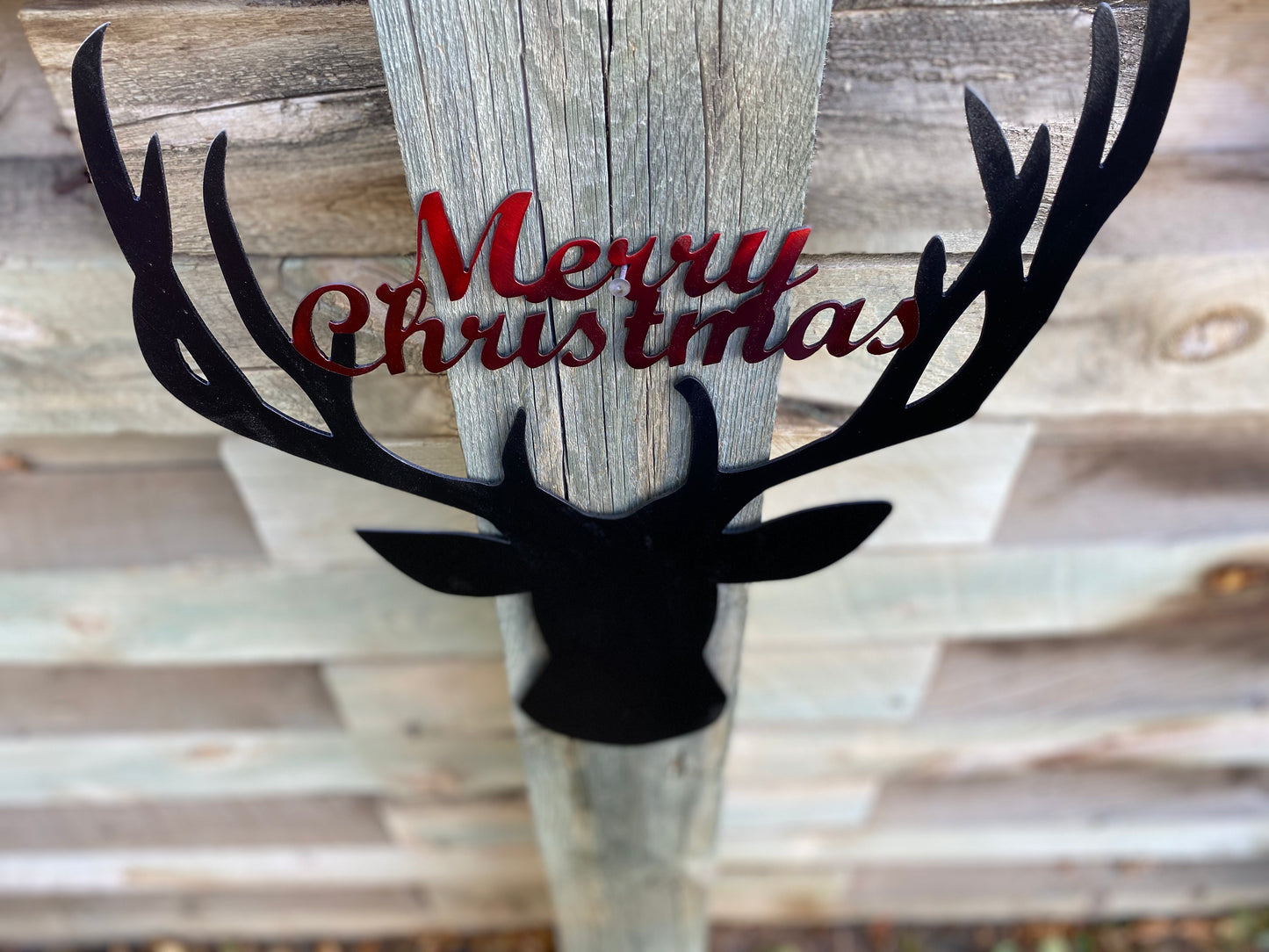 Merry Christmas Deer Bust